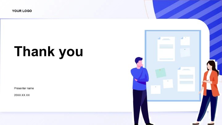 蓝色插画风新员工入职培训PPT