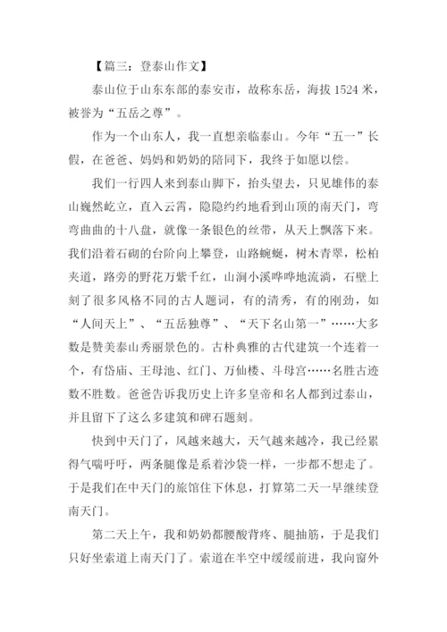登泰山作文600字.docx