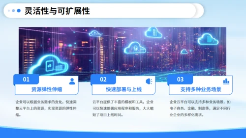 微软风企业云平台简介通用PPT模板