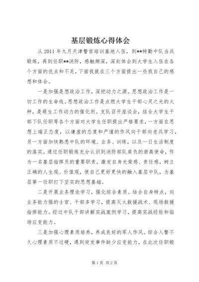 基层锻炼心得体会 (3).docx