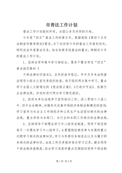 市普法工作计划 (6).docx