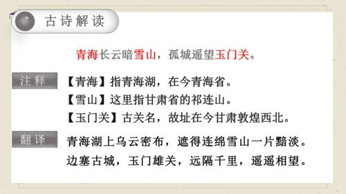 9古诗三首   从军行 课件