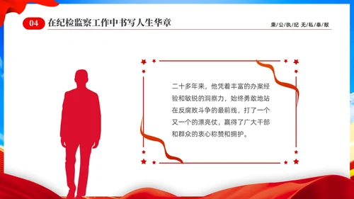 红色党建党课在纪检监察工作中书写人生华章纪检监察演讲PPT