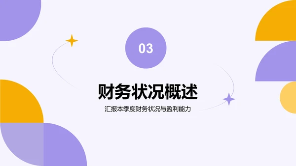 紫色扁平风通用行业季度总结汇报PPT模板