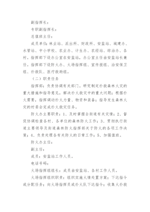 森林防火应急预案15篇.docx