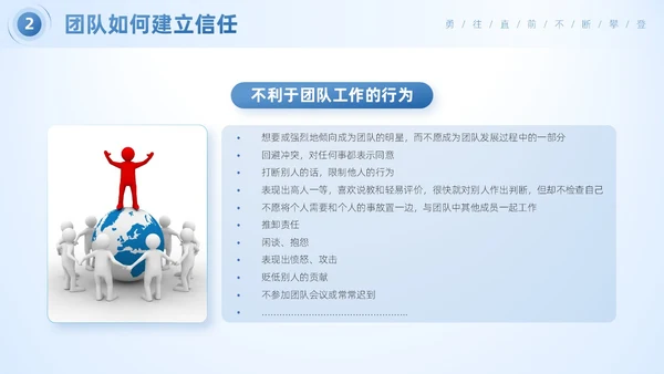 蓝色简约商务风企业团队合作的重要性团队建设培训PPT模板