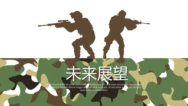 军事团队协作动PPT