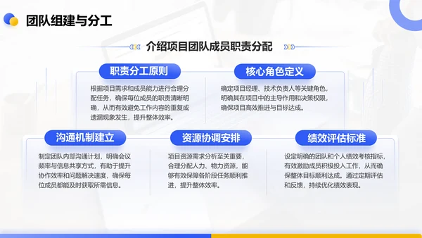 蓝色商务风重点项目推进总结PPT模板