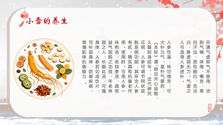 二十四节气之小雪介绍PPT