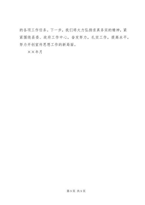 宣传思想工作自查报告 (2).docx