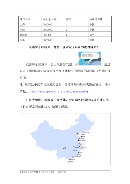 基于地理信息的APEC港口综合信息系统.docx