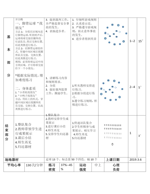 小学体育与健康浙教课标版三～四年级-足球脚背运球(教案2)-公开课.docx