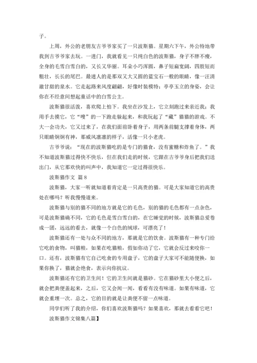 波斯猫作文锦集八篇.docx