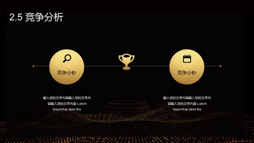 黑金奢华创业计划书通用PPT模板