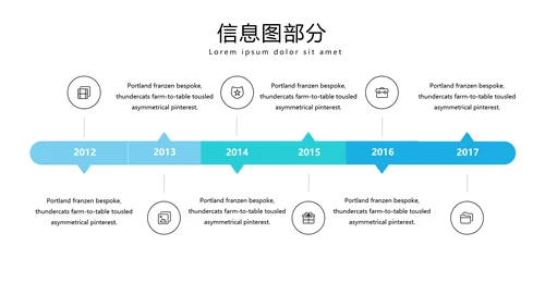 蓝色现代设计公司简介商务汇报PPT模板