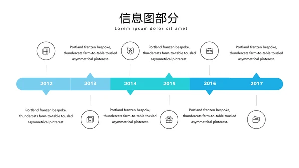 蓝色现代设计公司简介商务汇报PPT模板