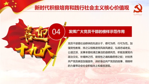 新时代培育社会主义核心价值观PPT模板