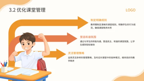 橙色插画风新高考模式下教学重点与策略PPT