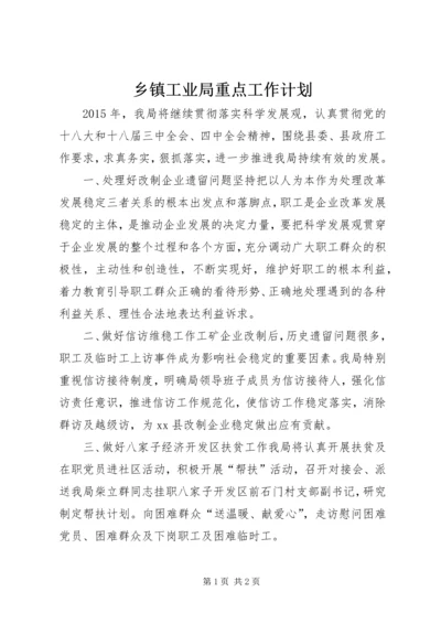 乡镇工业局重点工作计划.docx