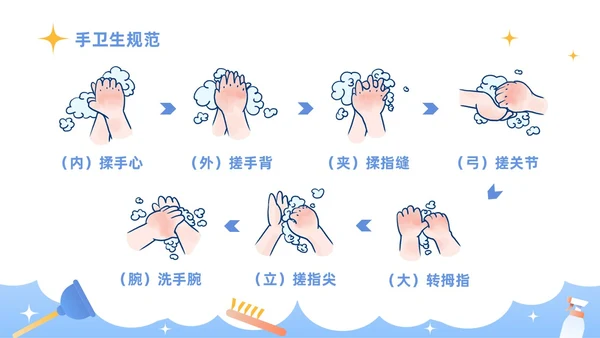 蓝色插画商务风医务工作者培训PPT课件院感知识培训