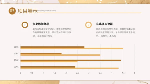 小清新花卉烫金风年中工作总结汇报年度总结PPT模板年中总结