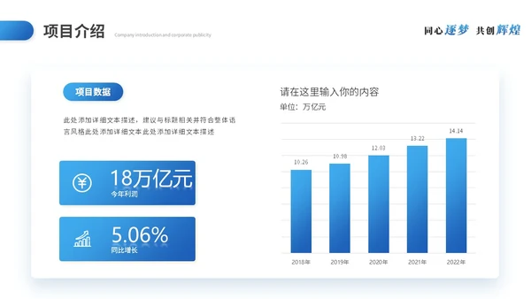 蓝色简约商务商业计划书项目招商合作公司介绍企业宣传PPT模板