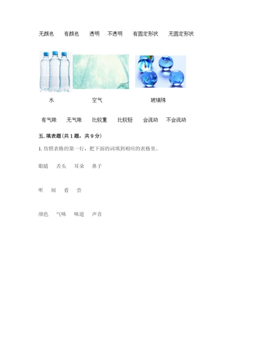 教科版一年级下册科学期末测试卷附参考答案（典型题）.docx