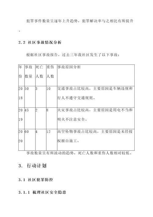 社区安全三年行动方案