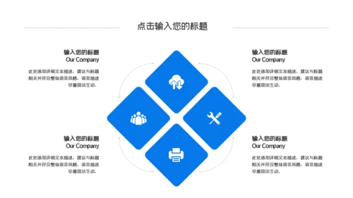 层次感幻彩工作汇报通用PPT模板