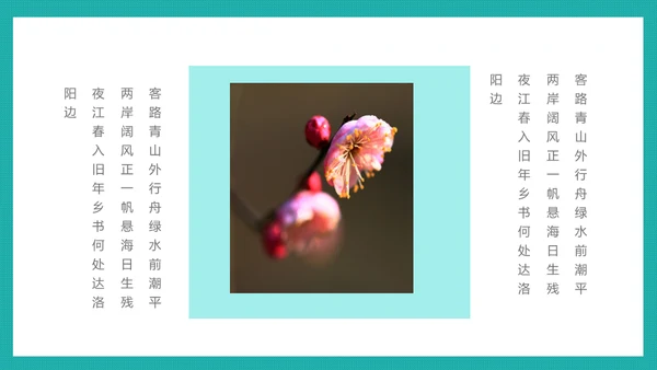 泛舟湖上通用PPT模板