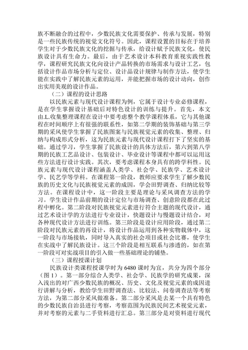 民族地区艺术设计课程设计与教学实践