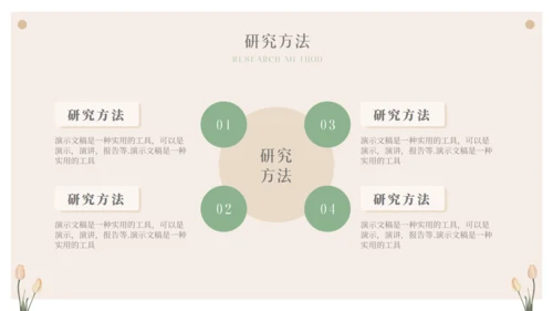 小清新开题报告毕业论文答辩通用PPT