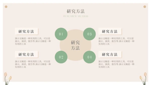 小清新开题报告毕业论文答辩通用PPT