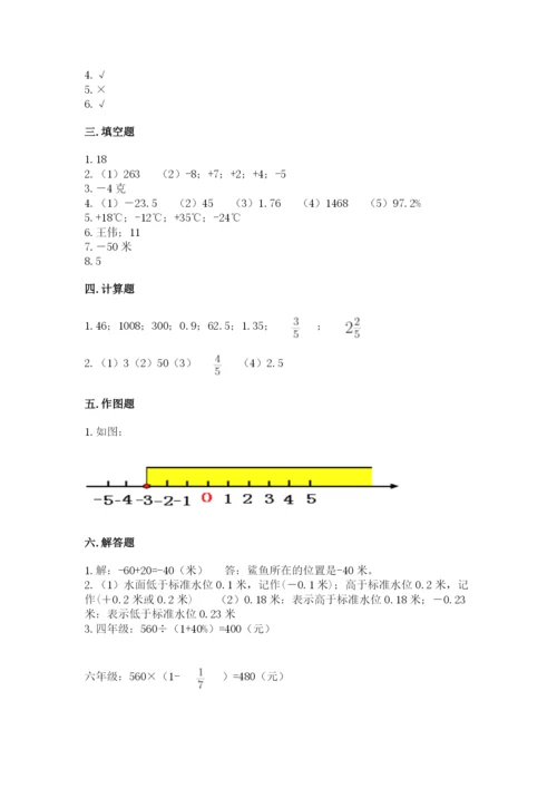 孝昌县六年级下册数学期末测试卷最新.docx