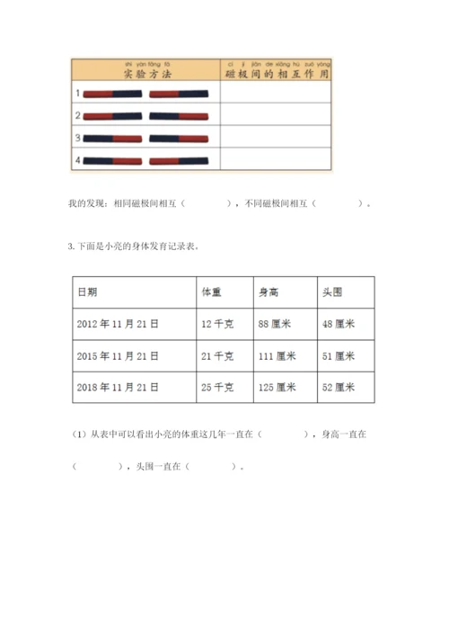 教科版二年级下册科学知识点期末测试卷及参考答案（预热题）.docx