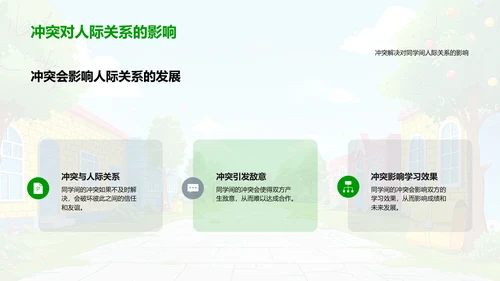 校园礼仪与友情建立PPT模板