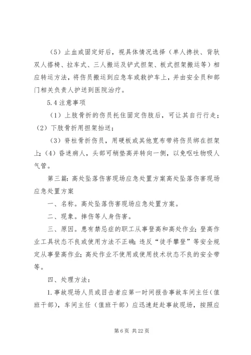 高处坠落事故现场处置方案 (6).docx