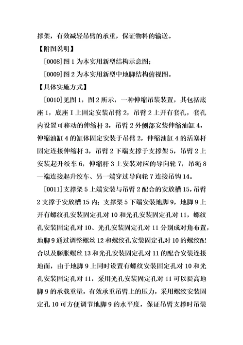 伸缩吊装装置制造方法