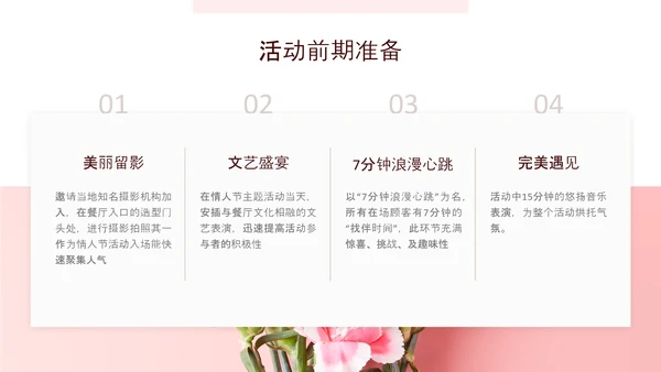 简约风粉色情人节营销推广方案