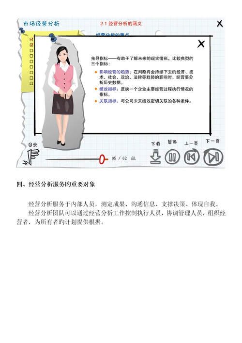 市场经营分析电子标准手册