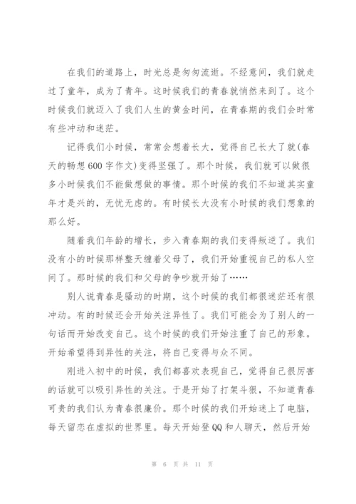 青春高考满分作文5篇.docx