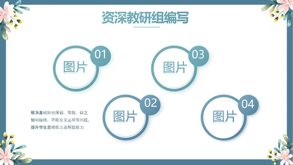 蓝色水彩风初中班主任述职报告PPT动态模板