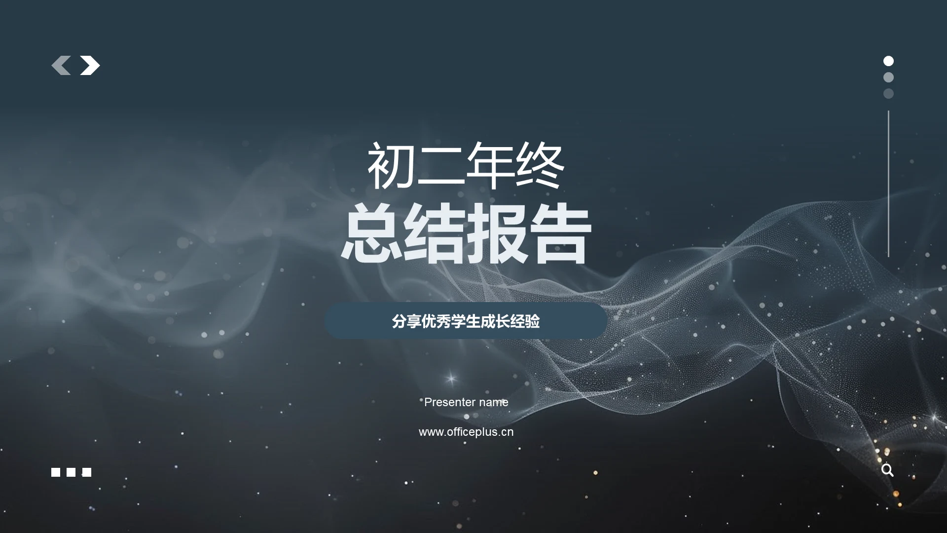 初二年终总结报告PPT模板