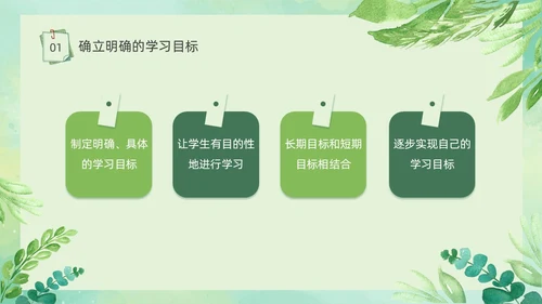 期中质量分析绿色小清新简约高中期中家长会PPT模板