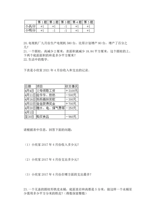 小升初数学应用题50道附完整答案（易错题）.docx