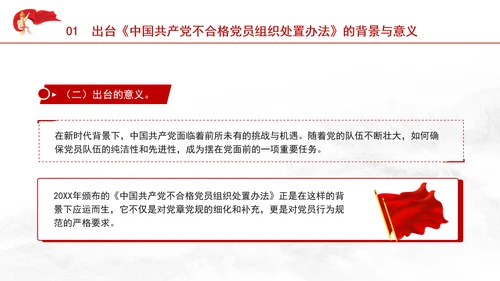 学习中国共产党不合格党员组织处置办法强化党性教育与纪律建设党课PPT课件