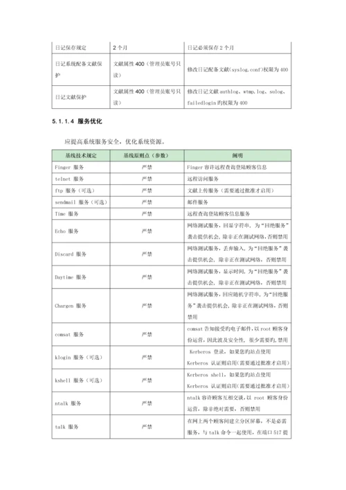 IT主流设备安全基线重点技术基础规范.docx