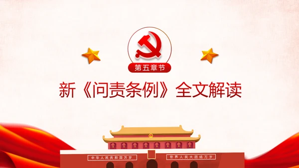 学习解读中国共产党问责条例从严治党PPT