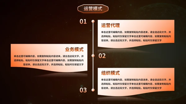 橙金科技风人工智能企业产品介绍PPT模板