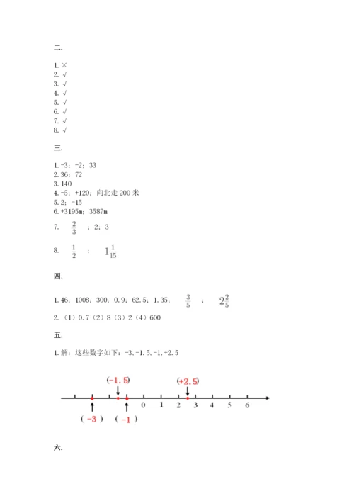 辽宁省【小升初】2023年小升初数学试卷【精选题】.docx